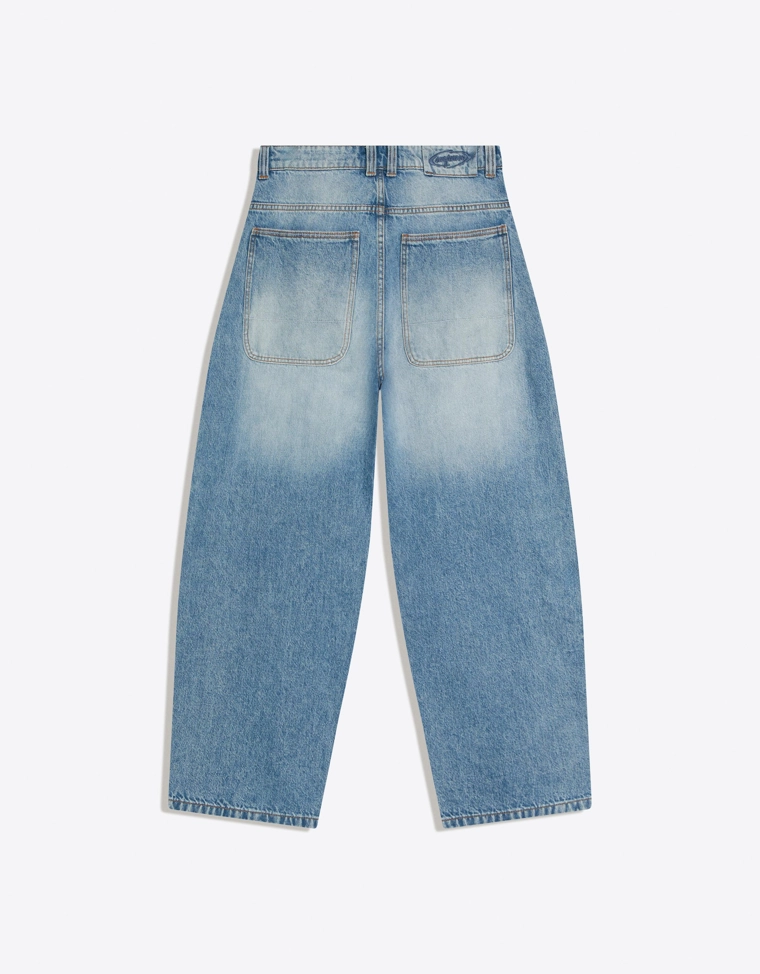 Джинсы barrel с перекрестными пуговицами