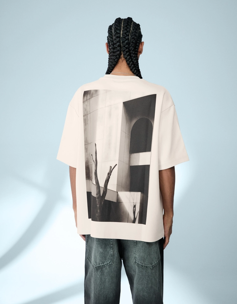 Футболка из мягкой ткани с принтом