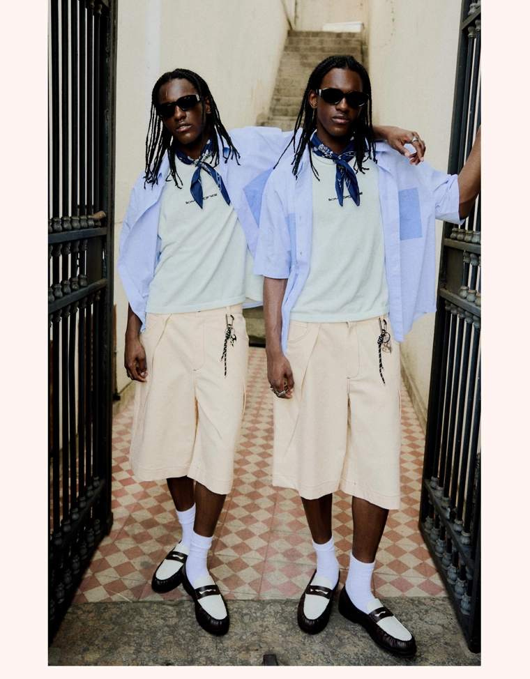 Шорты супер свободного кроя со складками