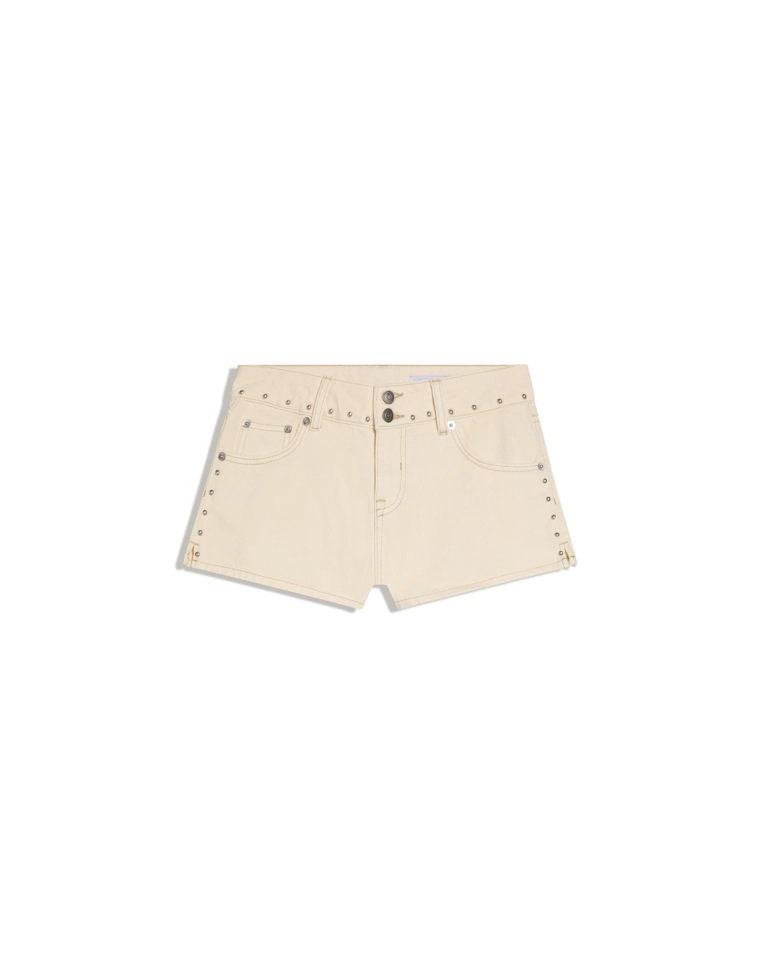 Джинсовые шорты с принтом