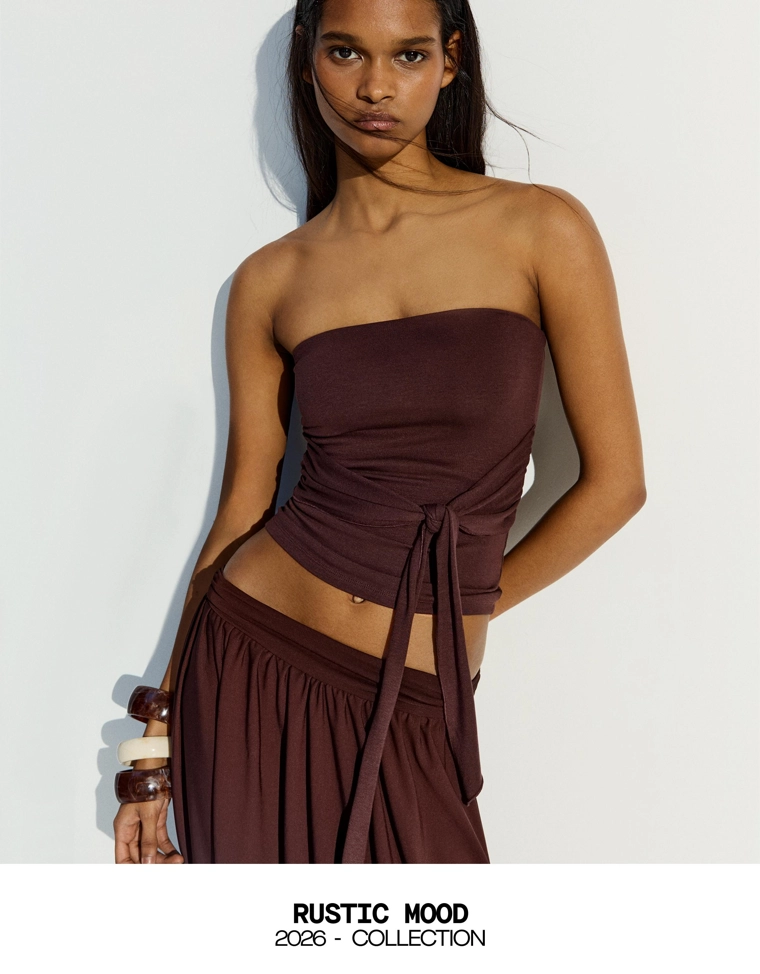 Топ бандо с завязками