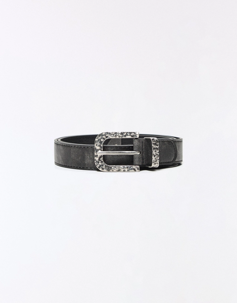 Ремень с кованой пряжкой