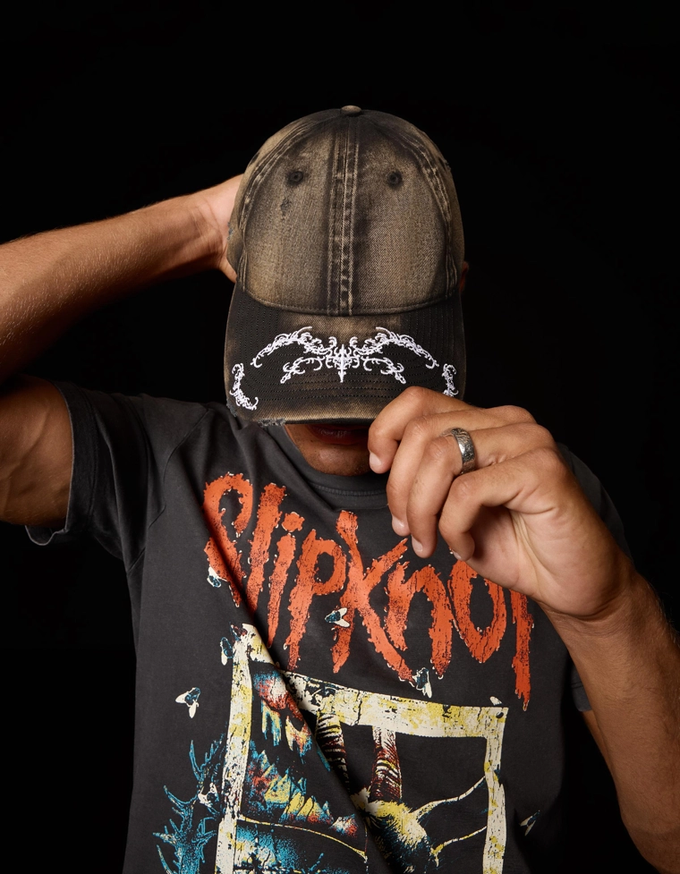 Кепка с принтом washed