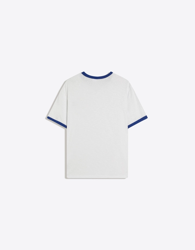 Футболка с контрастной отделкой