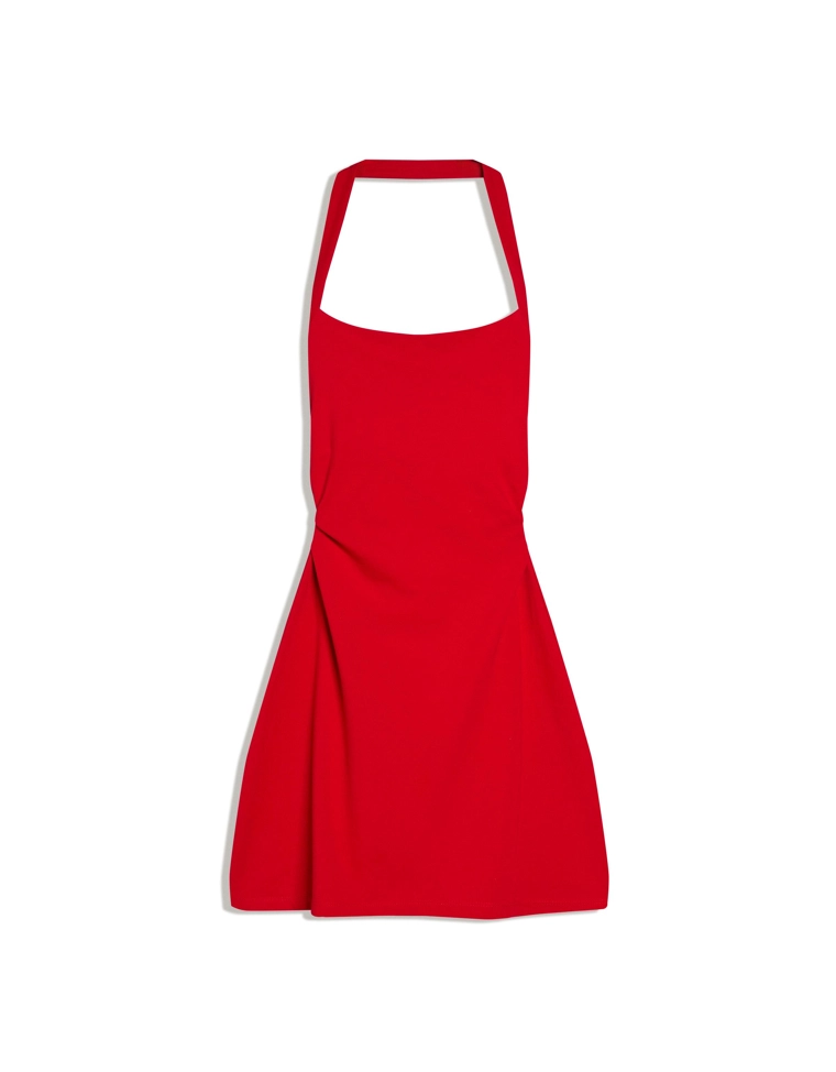 Платье мини с американской проймой