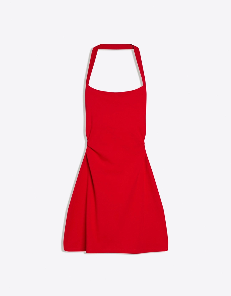 Платье мини с американской проймой