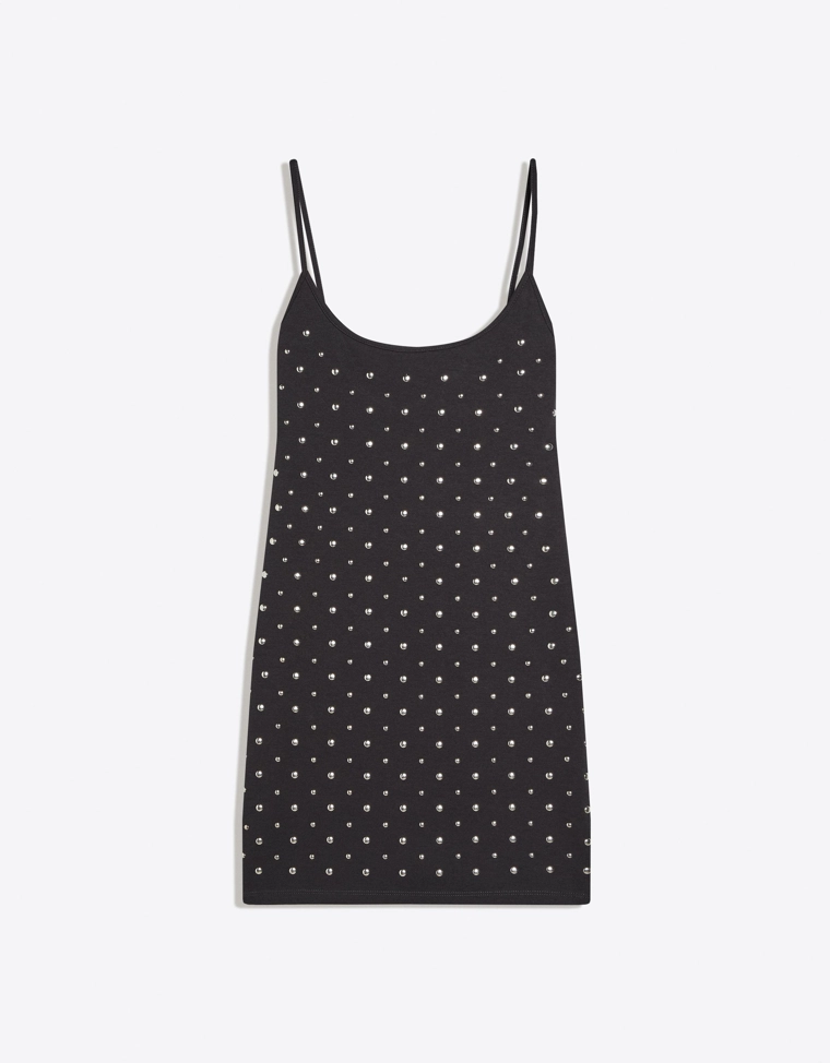 Мини-платье с заклепками