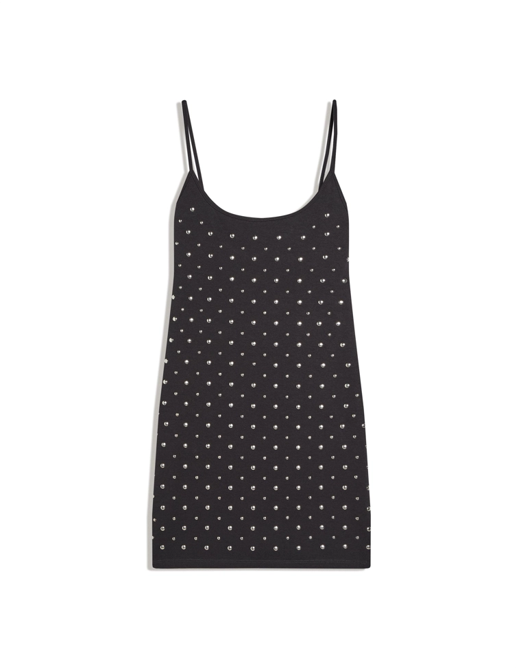 Мини-платье с заклепками