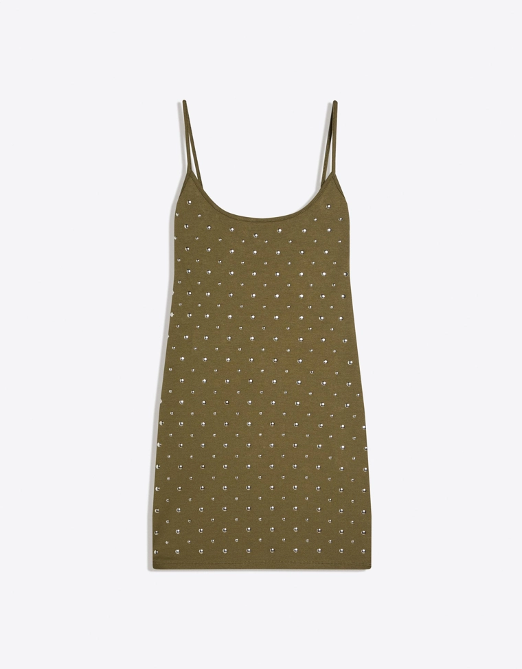 Мини-платье с заклепками