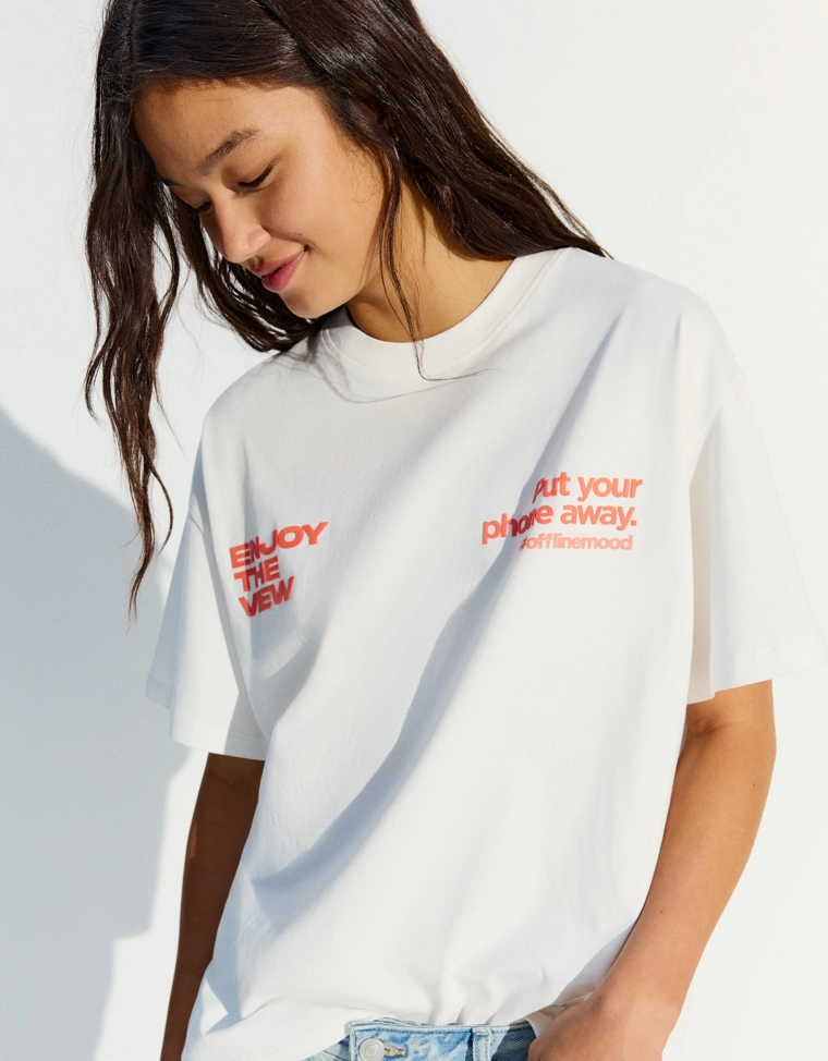 Футболка с принтом