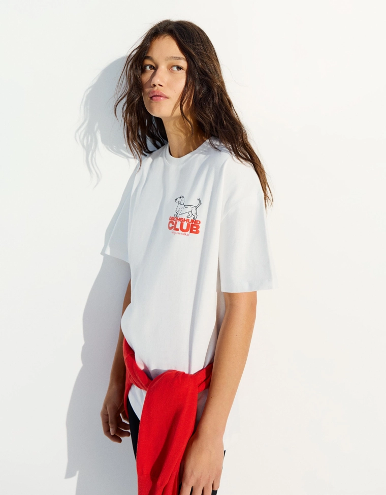 Футболка оверсайз с принтом