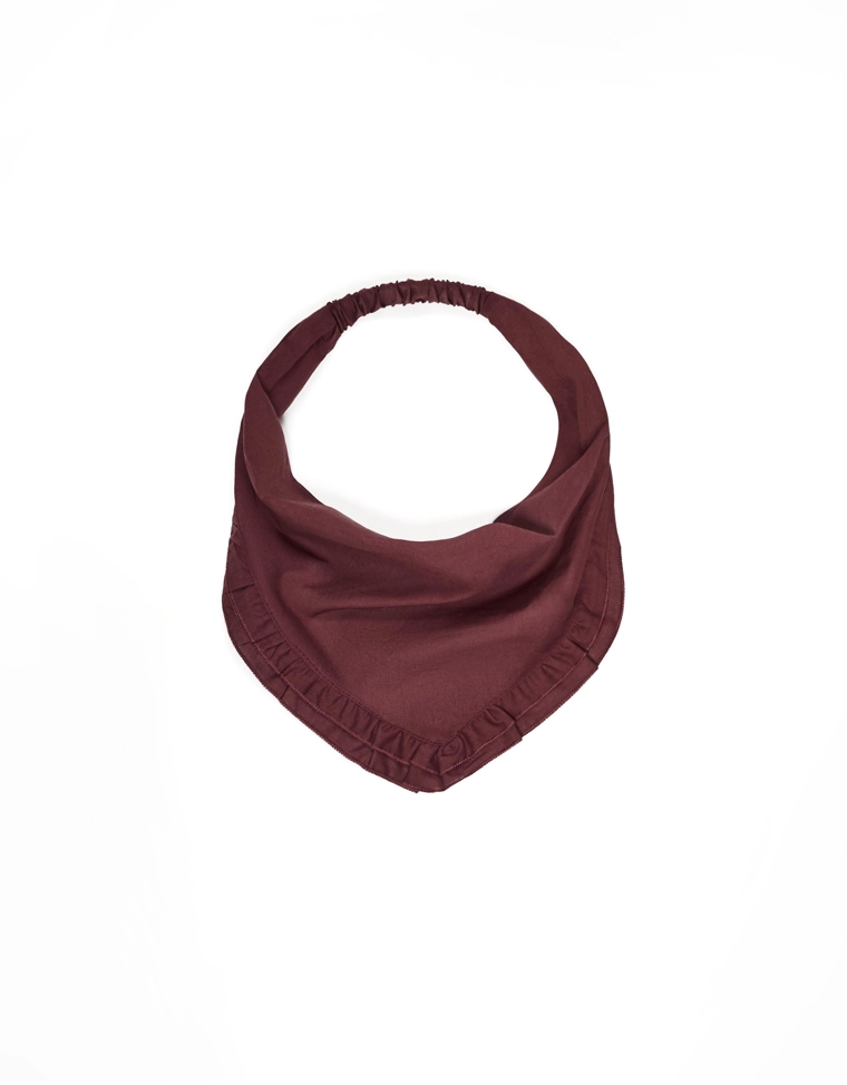 Бандана с меховыми воланами