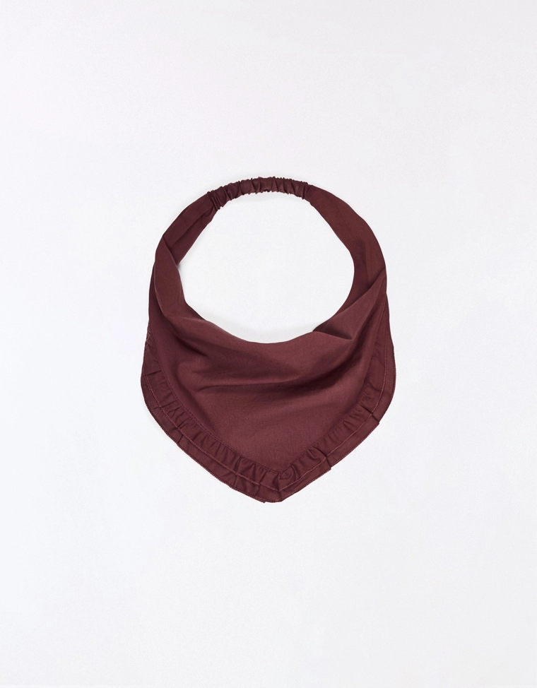 Бандана с меховыми воланами