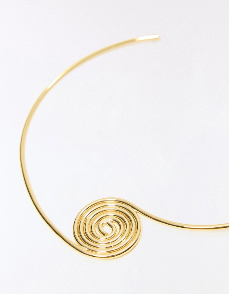 Жесткое ожерелье «Спираль»