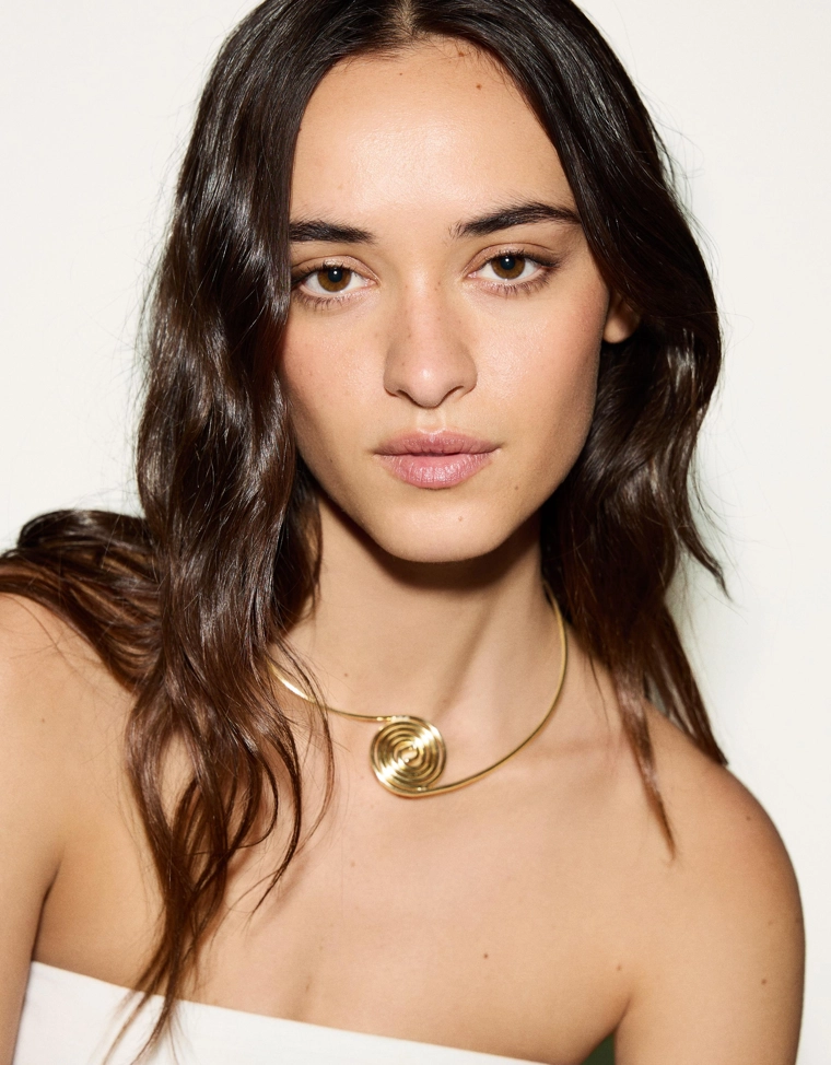 Жесткое ожерелье «Спираль»