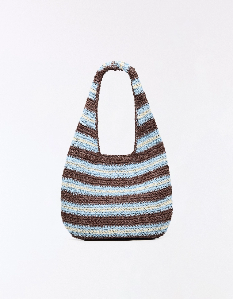 Сумка-мешок из рафии