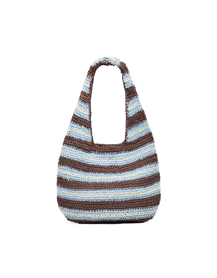 Сумка-мешок из рафии