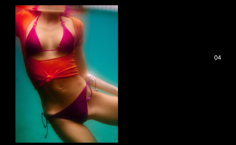 Атласный топ бикини с треугольными чашками