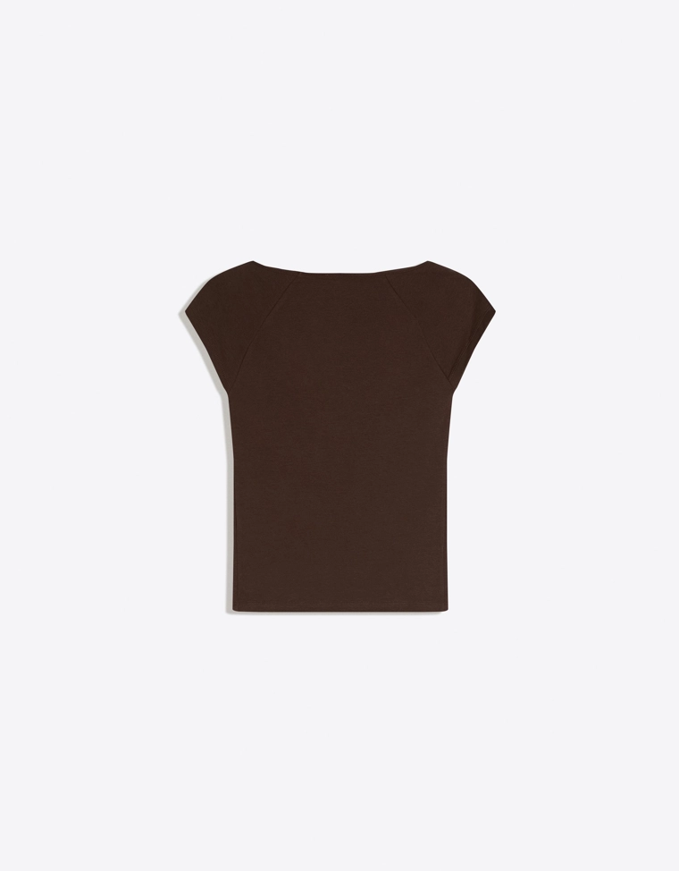 Футболка с короткими рукавами и сборками