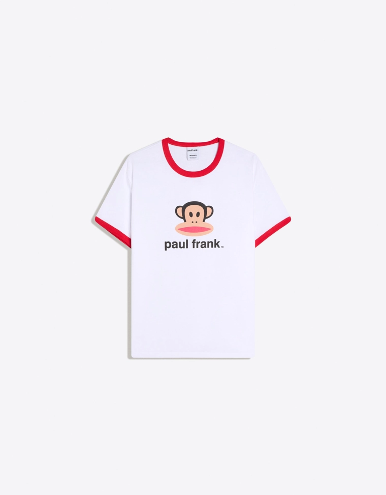 Футболка с короткими рукавами и контрастным принтом Paul Frank