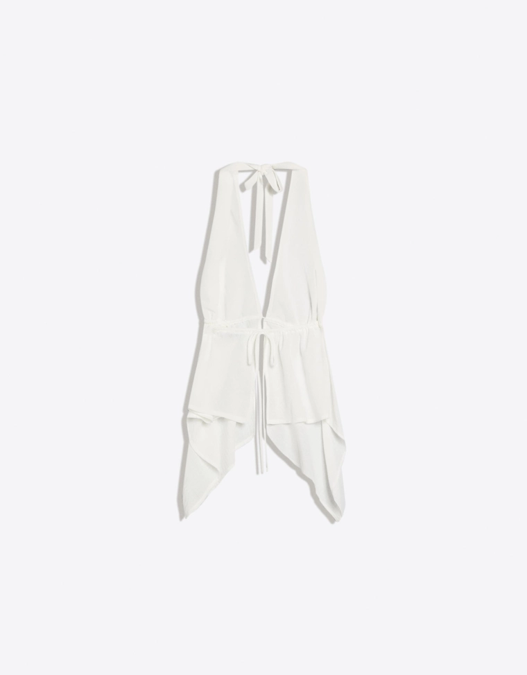 Топ с горловиной-халтер и завязками