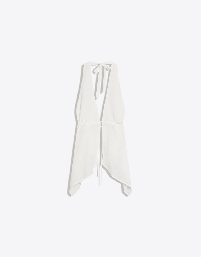 Топ с горловиной-халтер и завязками