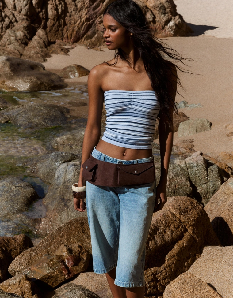 Топ-бандо в полоску