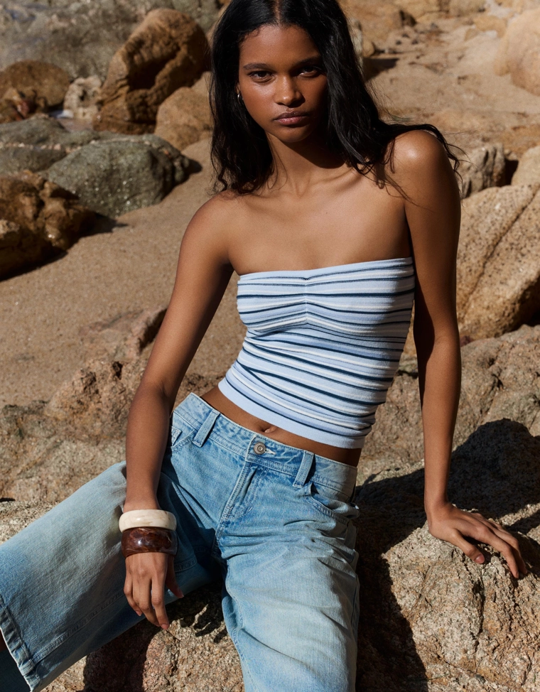 Топ-бандо в полоску