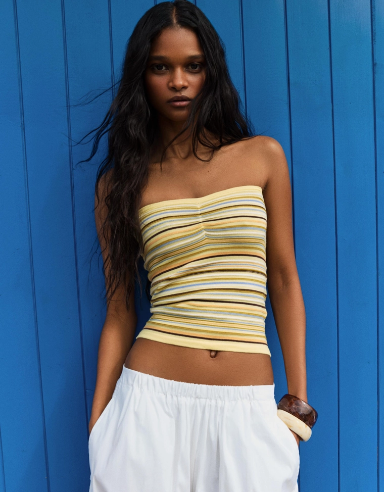 Топ-бандо в полоску