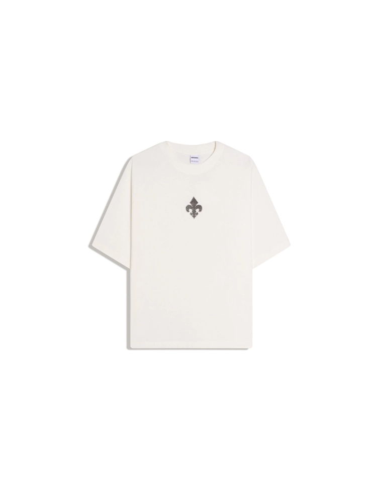 Футболка объемного кроя с принтом