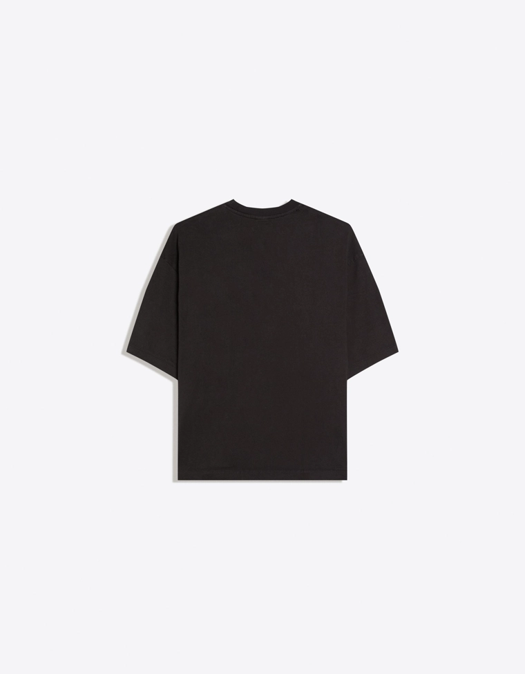 Футболка свободного кроя из рифленой ткани