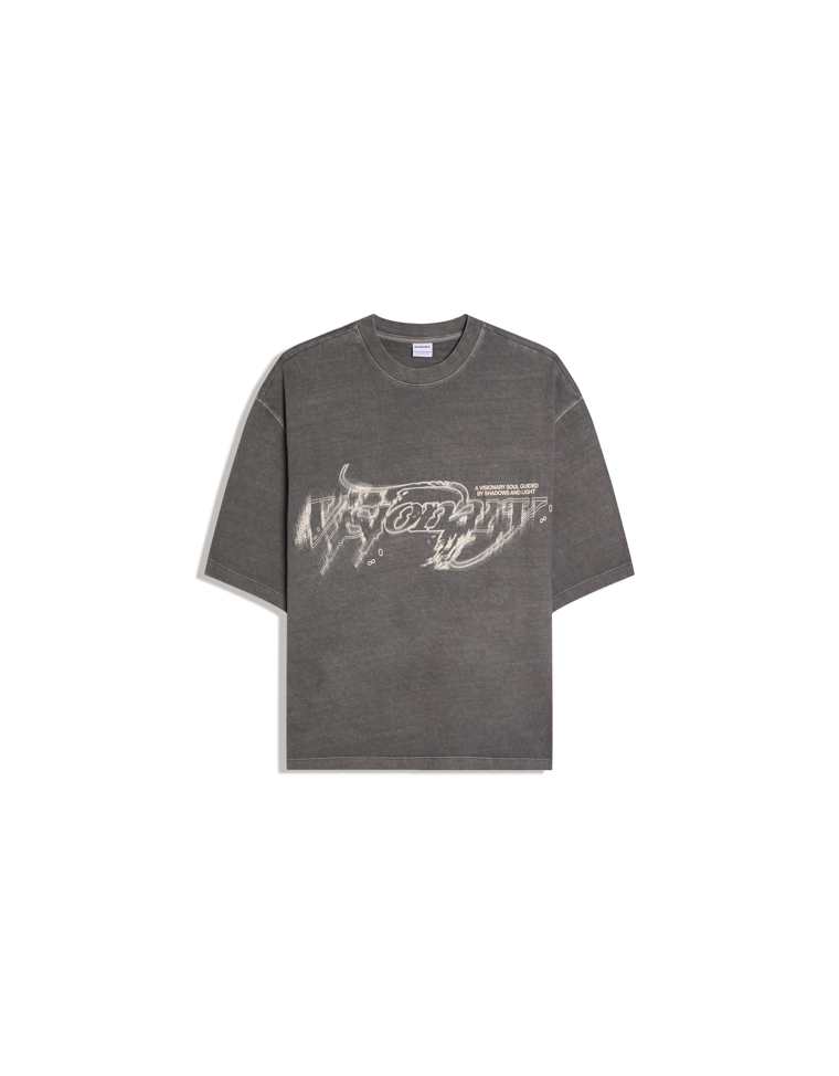 Футболка свободного кроя с принтом