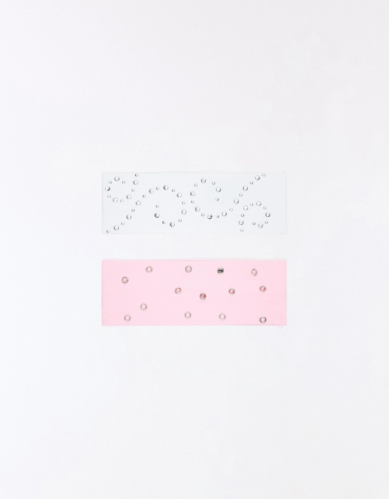 Набор лент для волос с заклепками