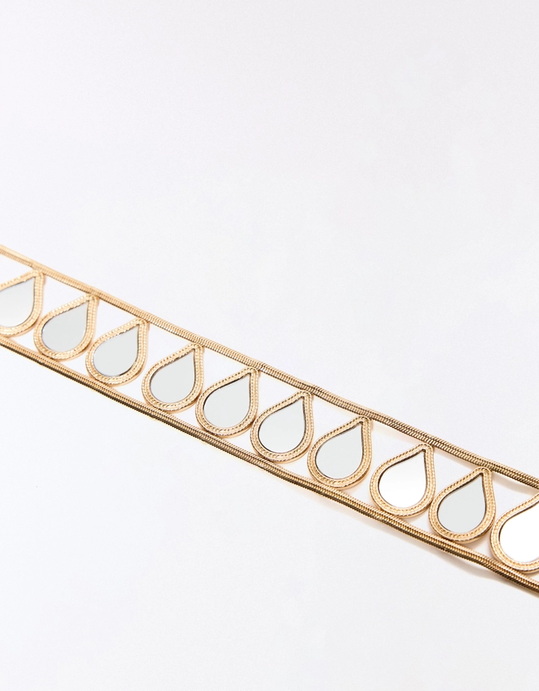 Ожерелье-чокер с зеркальными элементами