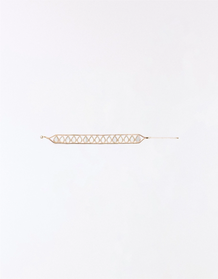 Ожерелье-чокер с зеркальными элементами