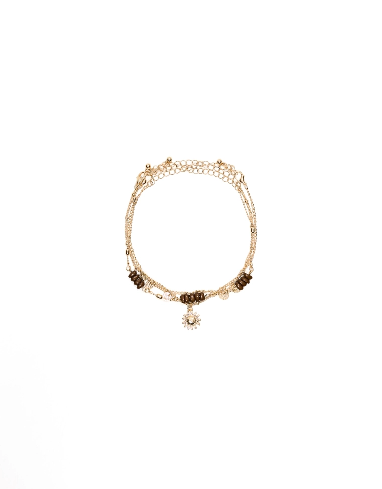 Набор бисерных браслетов на щиколотку