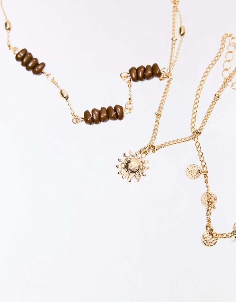 Набор бисерных браслетов на щиколотку