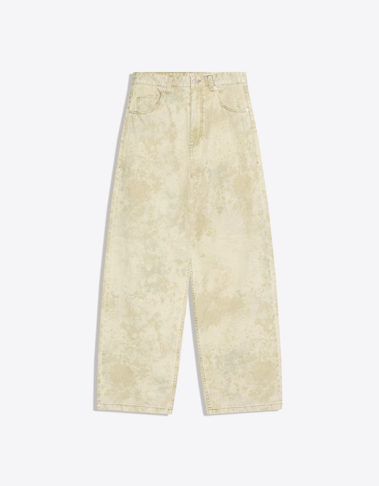 Джинсы barrel с принтом