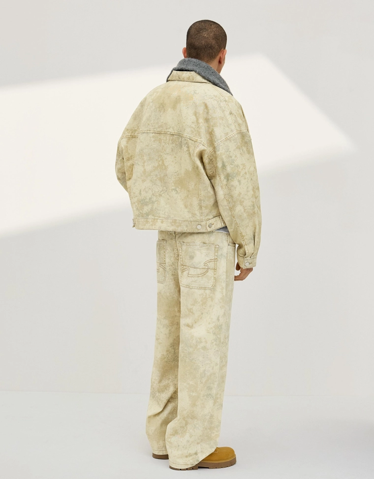 Джинсы barrel с принтом