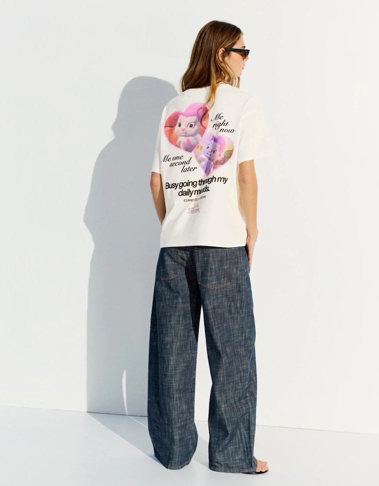 Футболка с короткими рукавами и принтом