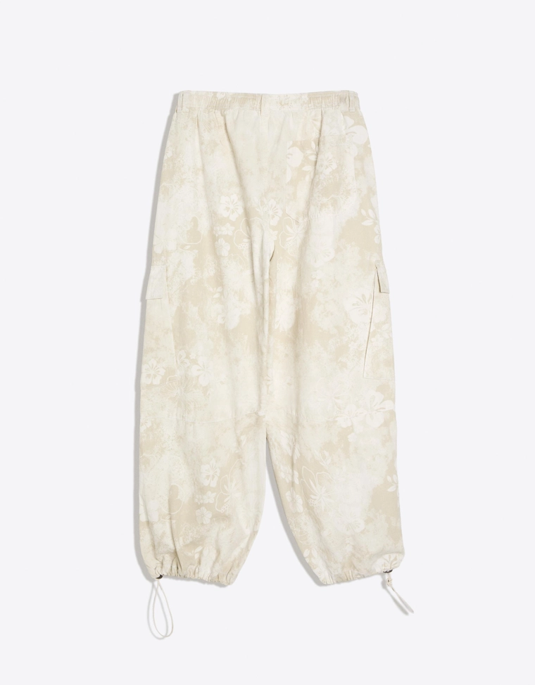 Брюки карго с принтом