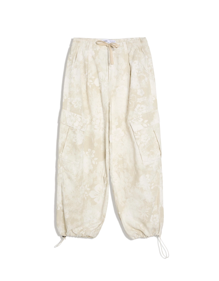 Брюки карго с принтом