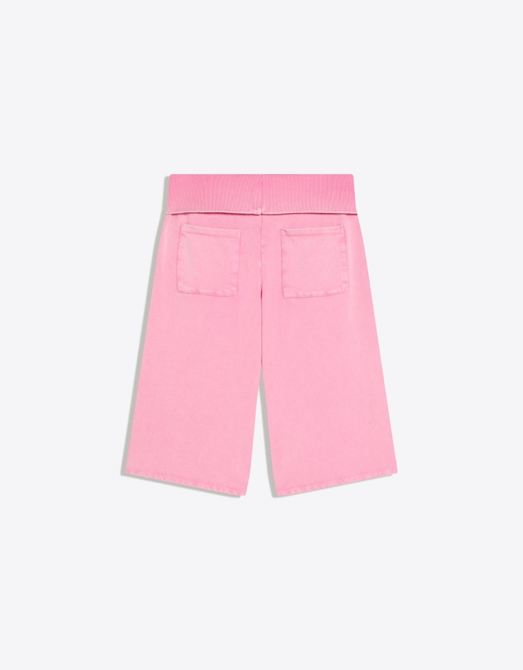 Шорты из мягкой ткани с эффектом потертости