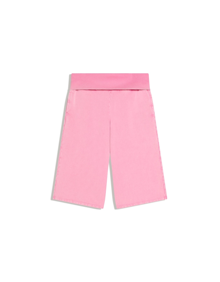 Шорты из мягкой ткани с эффектом потертости