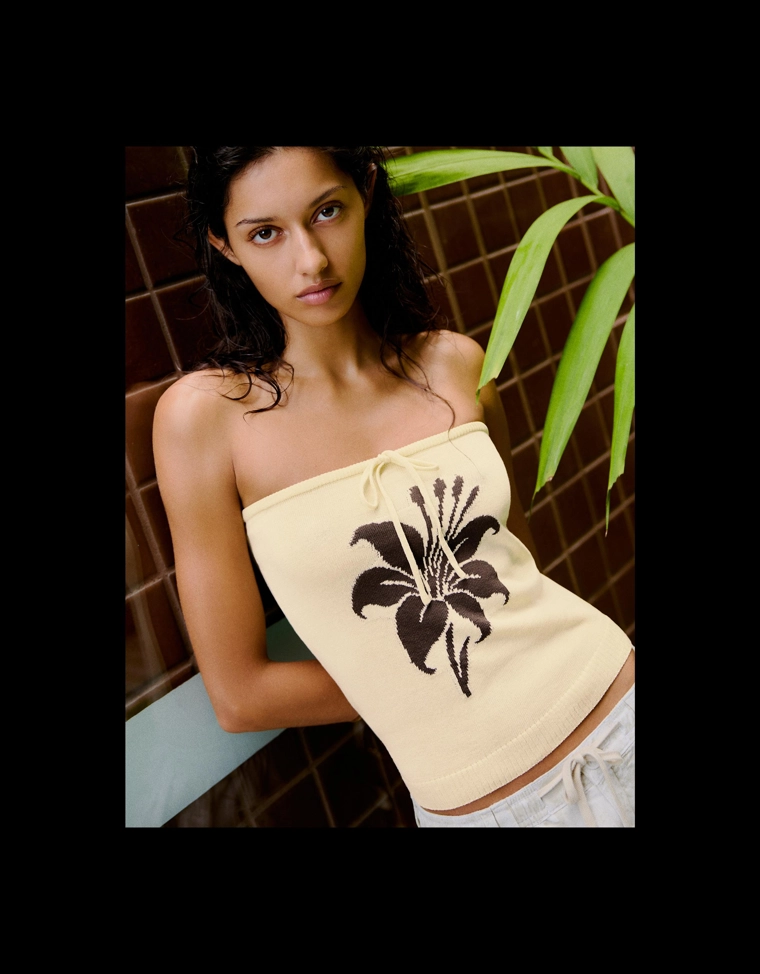 Топ бандо с принтом