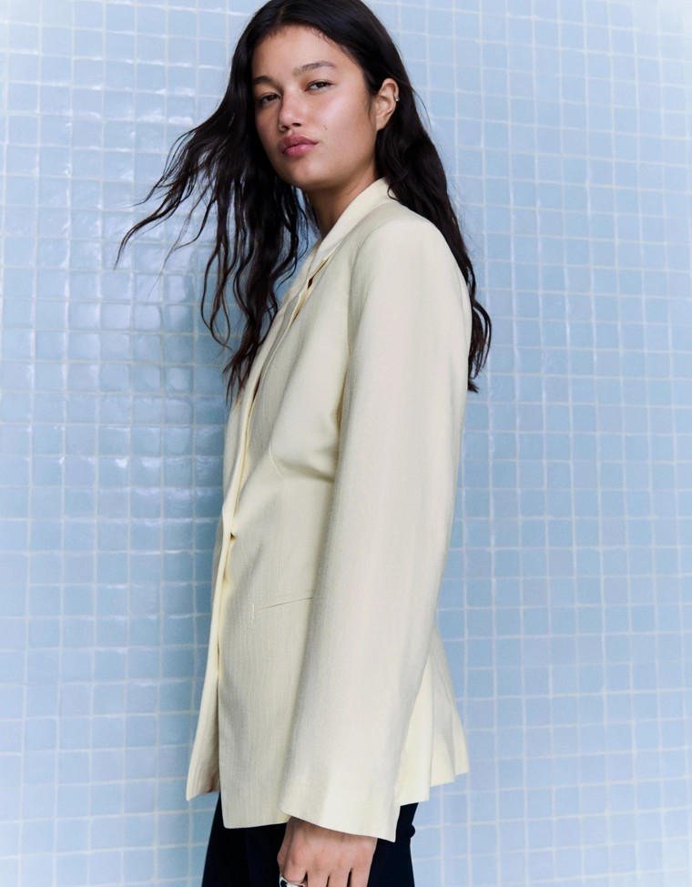 Струящийся блейзер на шнуровке