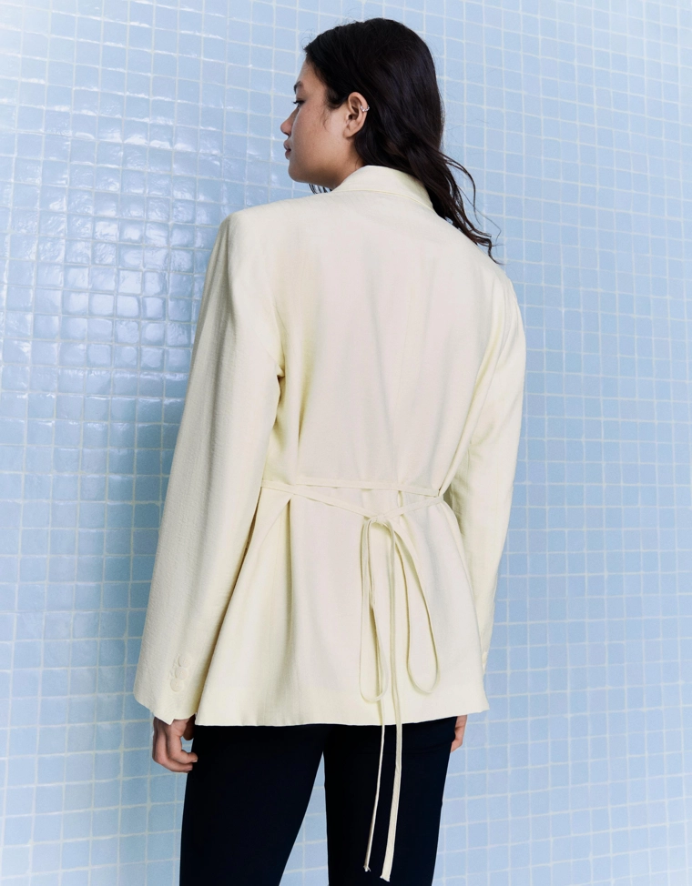 Струящийся блейзер на шнуровке