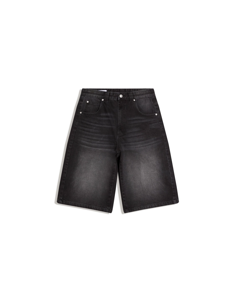 Джинсовые шорты-бермуды свободного кроя