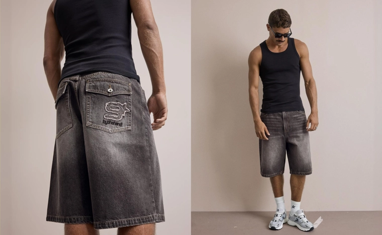 Джинсовые шорты с вышивкой