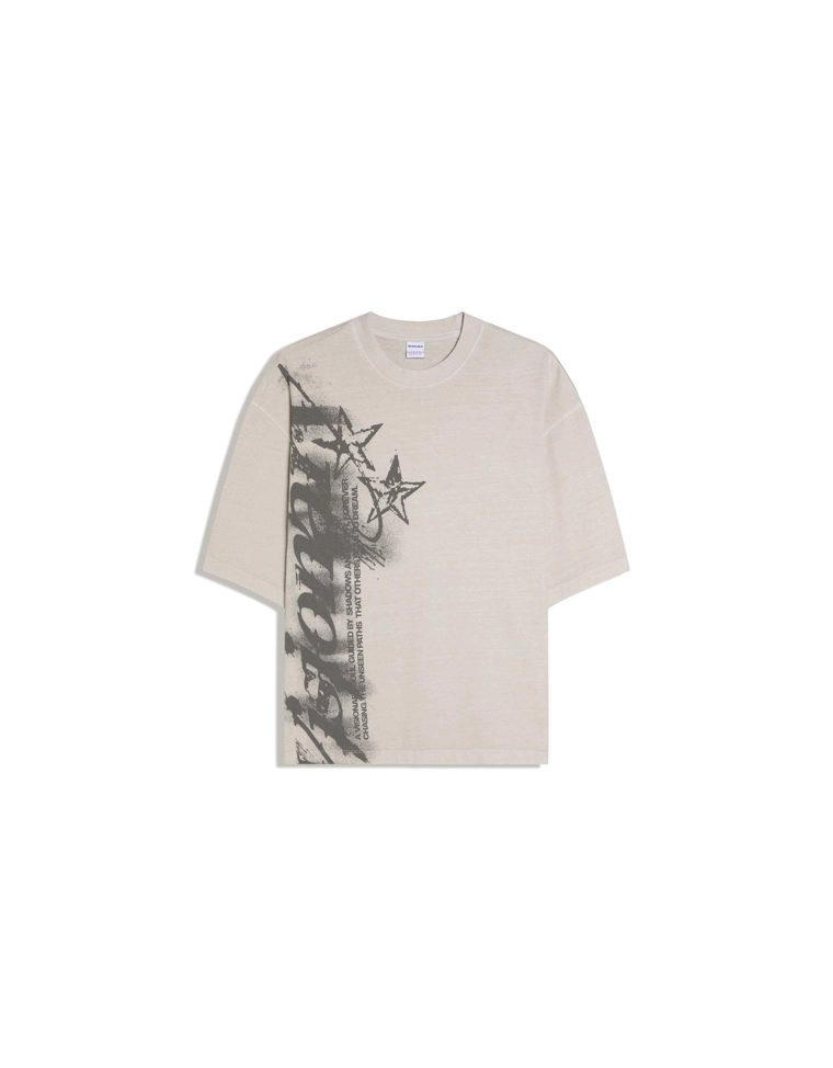 Футболка свободного кроя с принтом